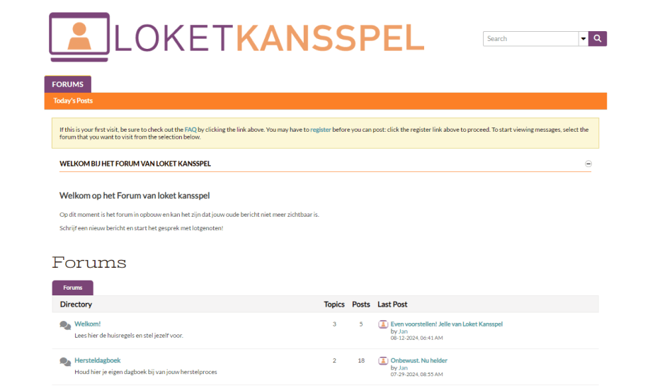 loket kansspel Forum
