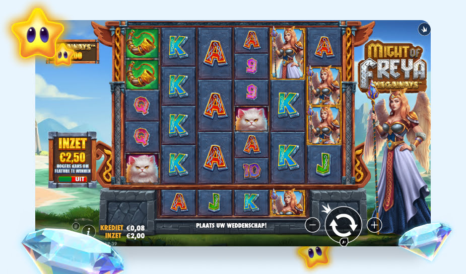 Printscreen Might of Freya Megaways