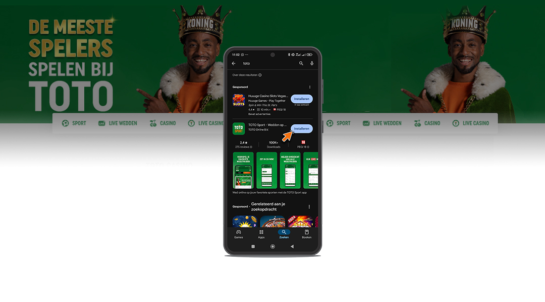 1. Zoek de app op