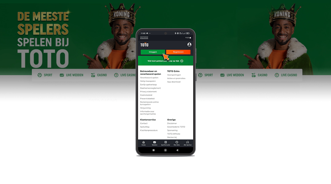 2. Open de app
