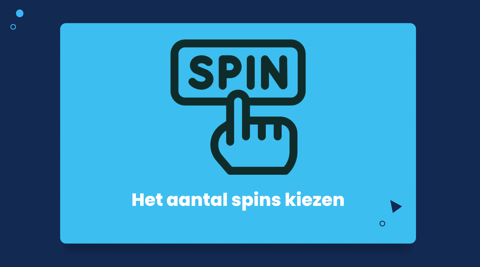 Stap 3: Het aantal spins kiezen