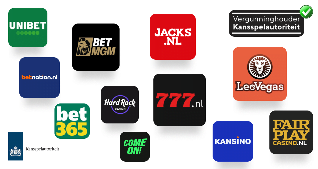 Online casino's vergunning kansspelautoriteit logo