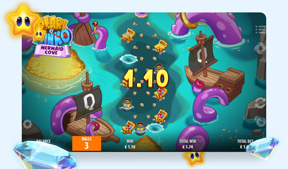 Pearl o Plinko Mermaid Cove Printscreen logo