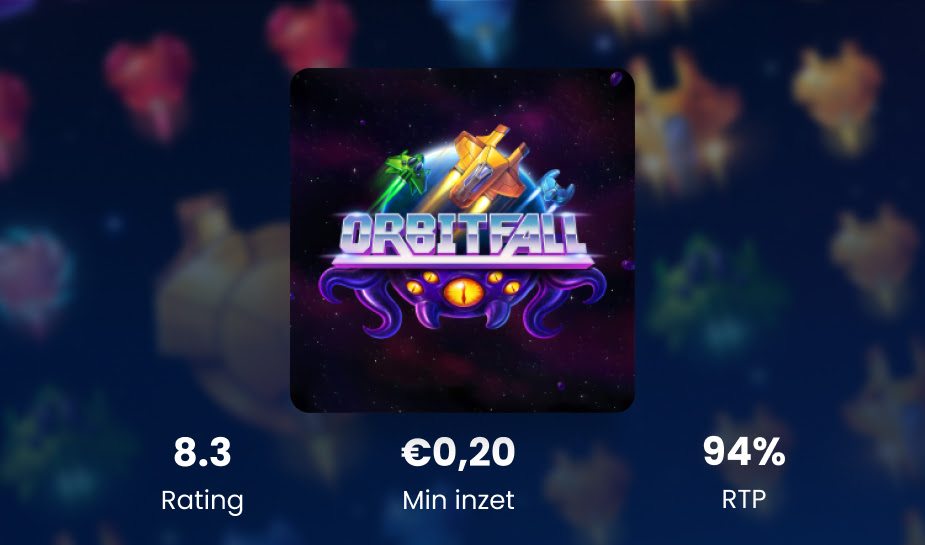 orbitfall Game of the Month met specificaties logo