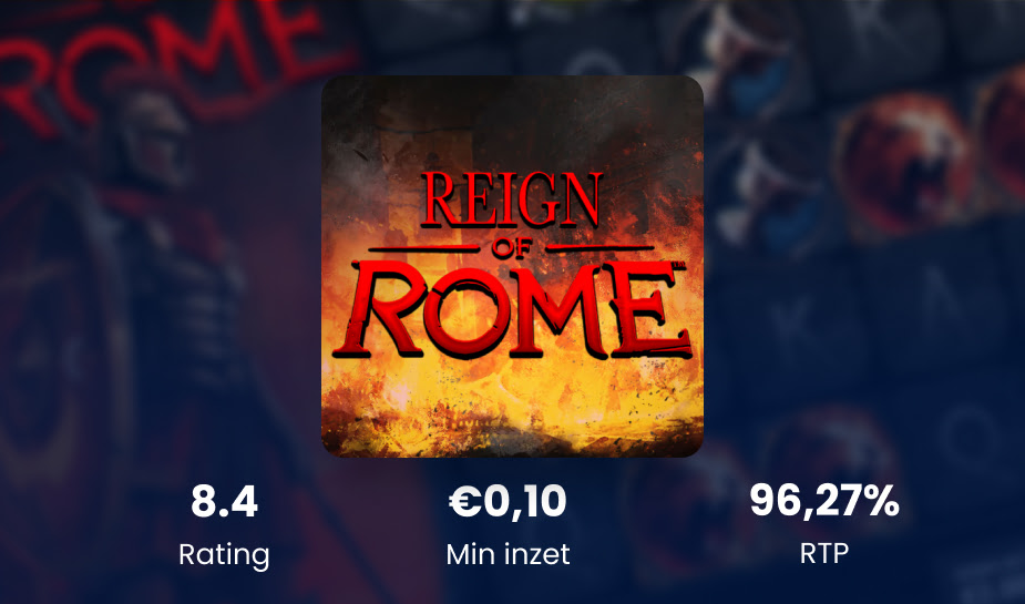 Reign of Rome Game of the month specificaties logo