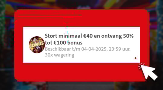 De bonus activeren