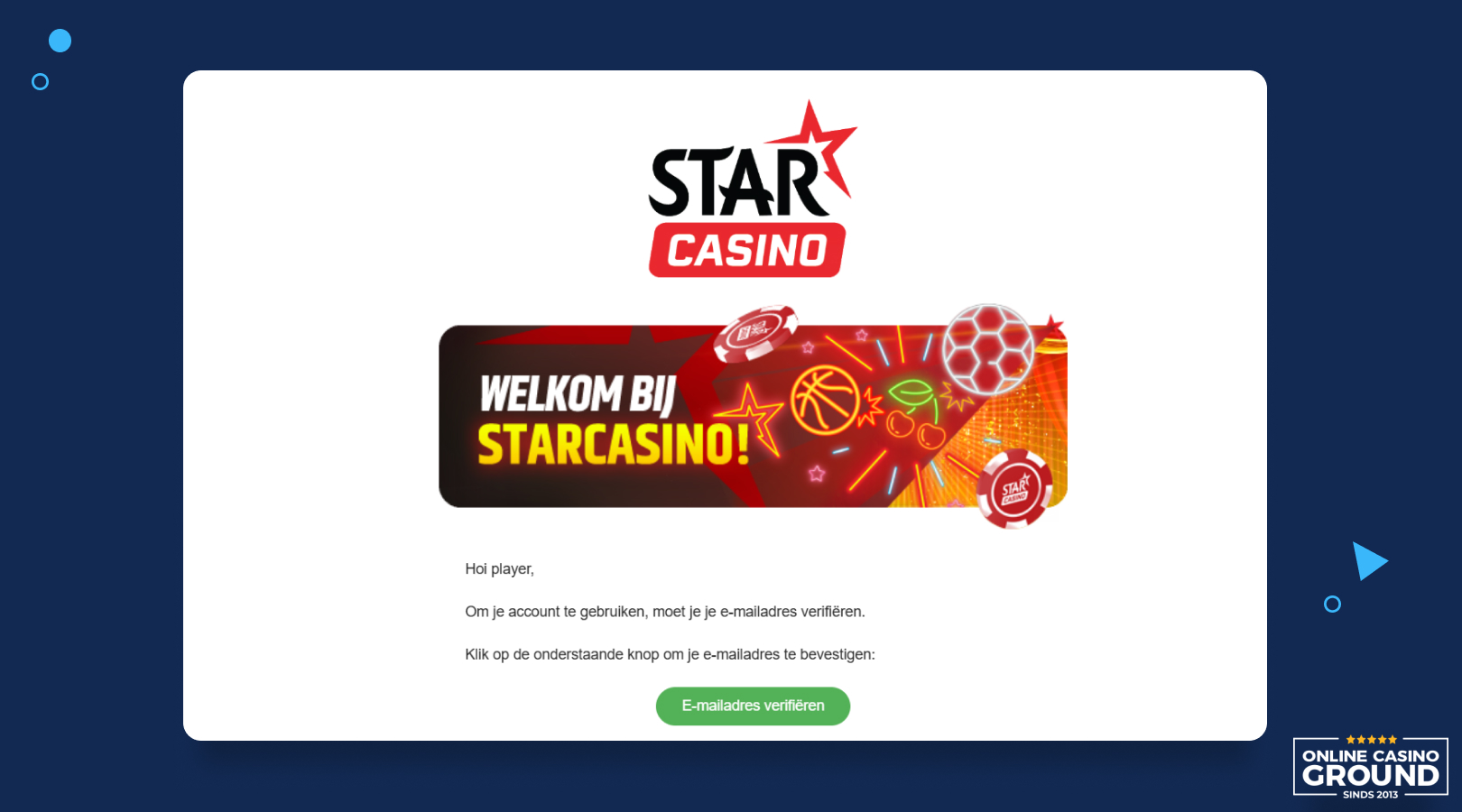 Verificatie in je e-mail