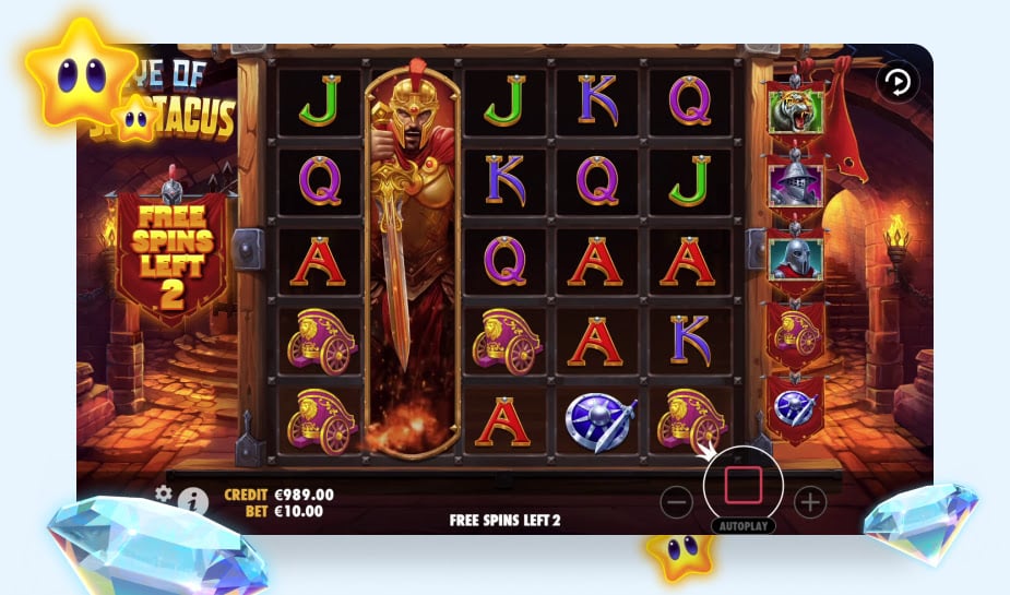 Eye of Spartacus logo Gameplay 2