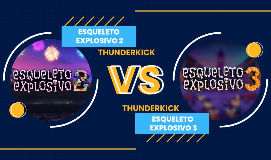 Slots battle: Esqueleto Explosivo 2 VS Esqueleto Explosivo 3
