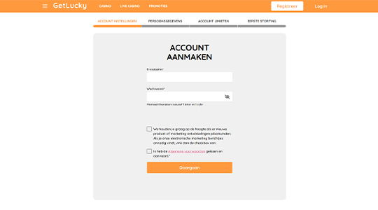 Account aanmaken