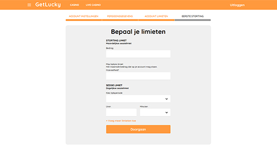 Limieten instellen 