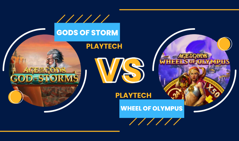 Slots battle: Age of the Gods: Gods of Storms vs Age of the Gods: Wheels of Olympus