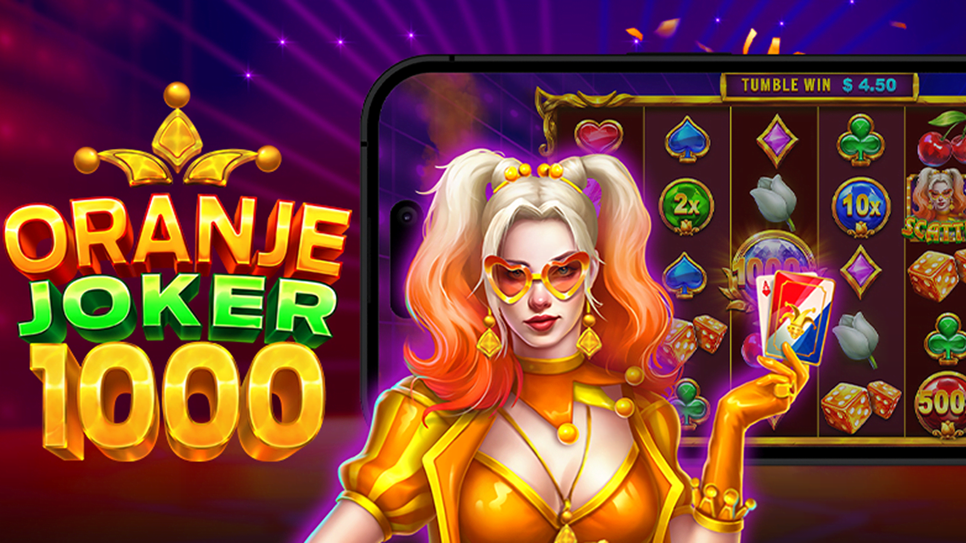 Oranje Joker 1000 afbeelding desktop