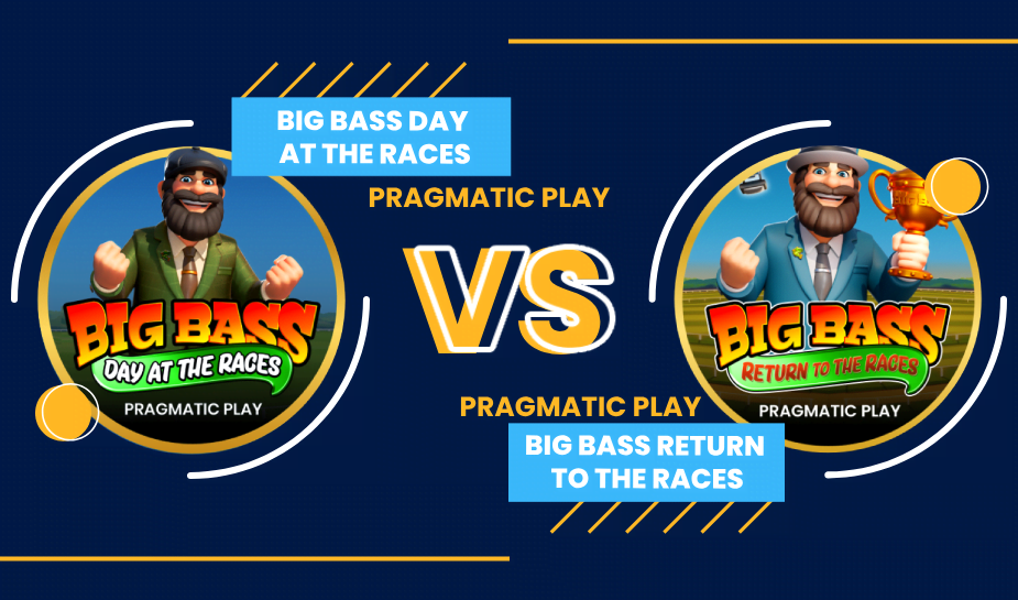 slots-battle-big-bass-day-at-the-races-vs-return-to-the-races-logo