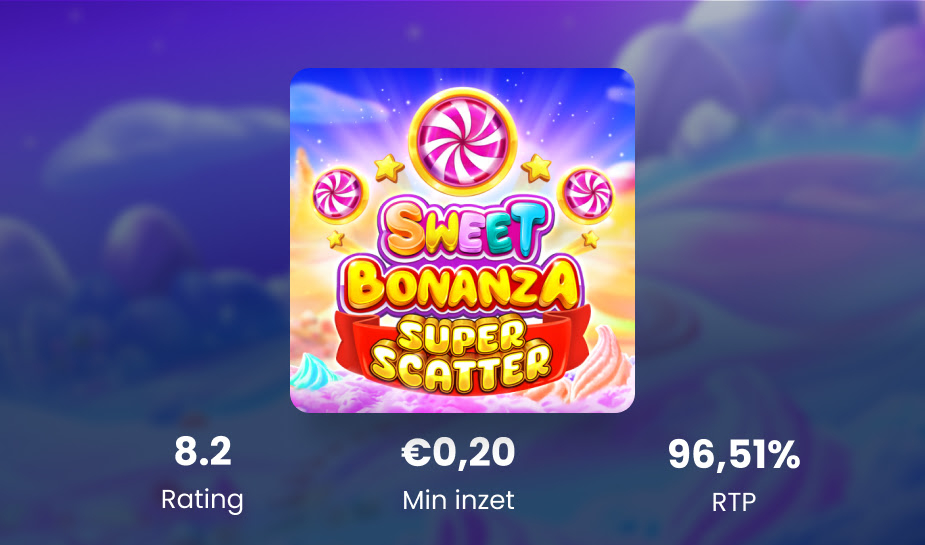 Sweet Bonanza Super Scatter - Game of the Month - Specificaties logo
