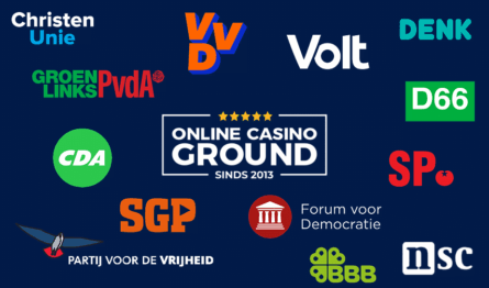 OnlineCasinoGround kiest: logo's van de politieke partijen tijdens de verkiezingen van 2025