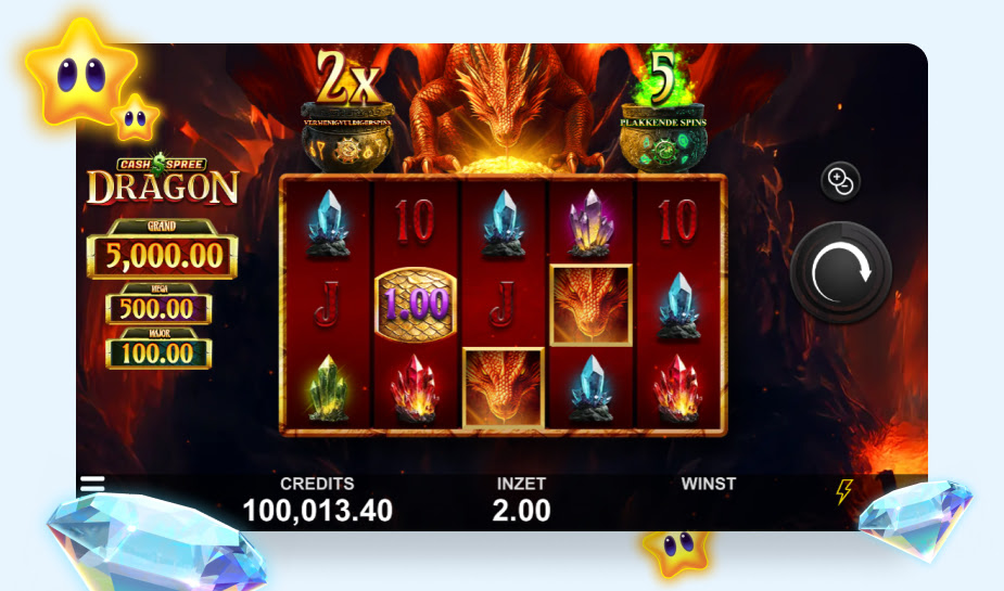 Cash Spree Dragon logo - Gamplay
