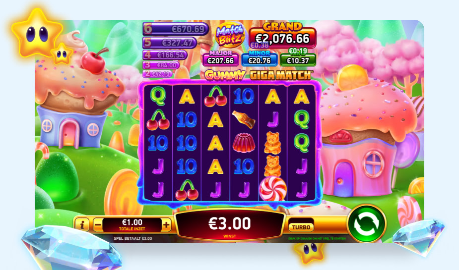 Gummy Giga Match printscreen - Winst