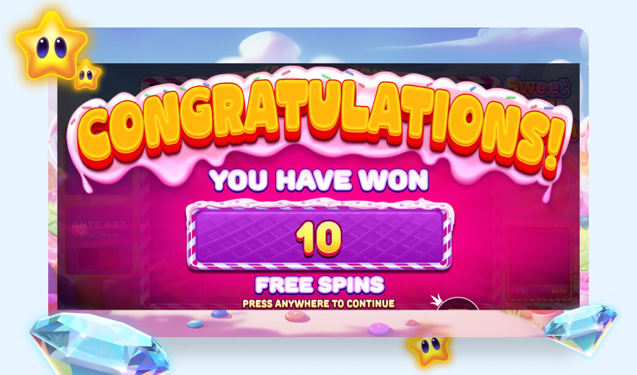 Win free spins.