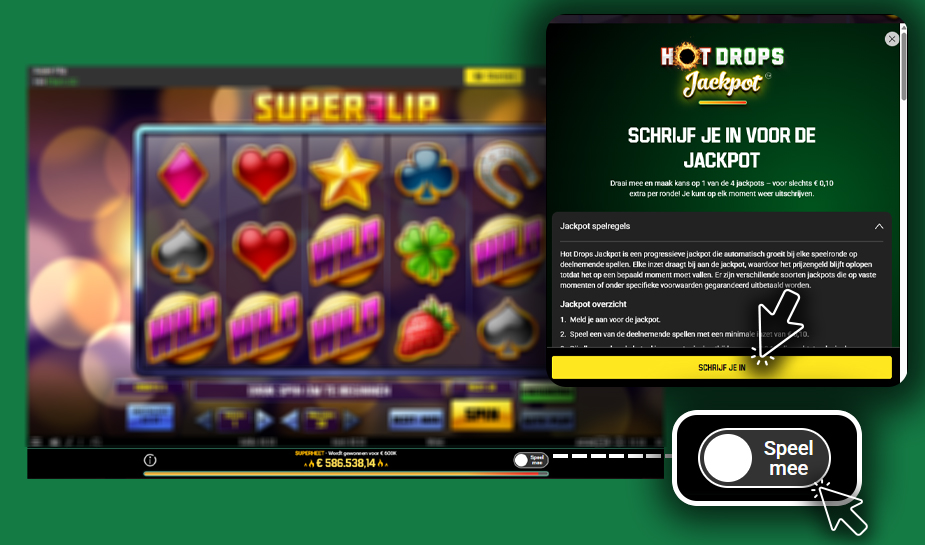 unibet hot drops jackpot aanzetten