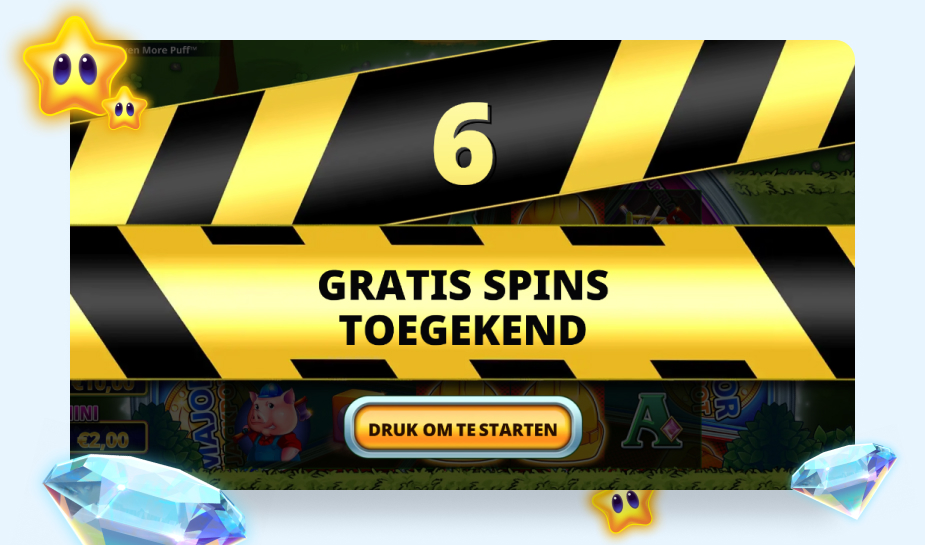 Huff N Even More Puff printscreen - 6 gratis spins