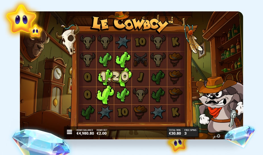 Le Cowboy printscreen - combinatie logo