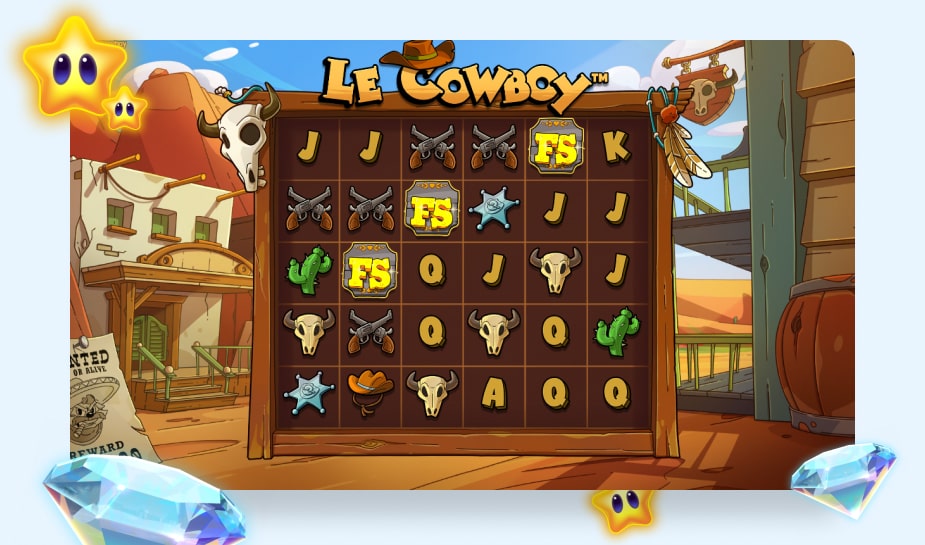 Le Cowboy printscreen - Free spins logo