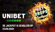 Unibet Hot Drops jackpot valt: ruim € 5 ton