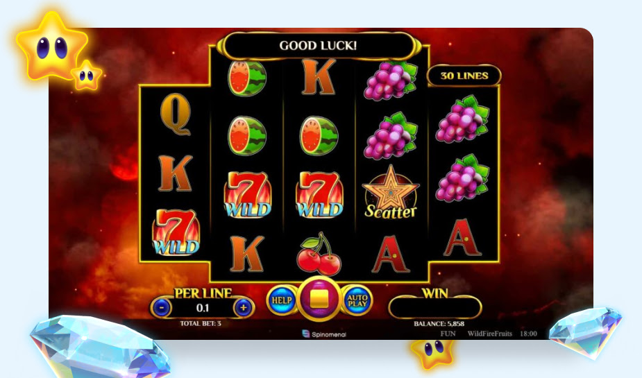 Wildfire Fruits Gameplay - Wild