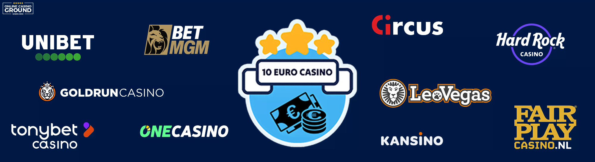 10 euro casino banner logo