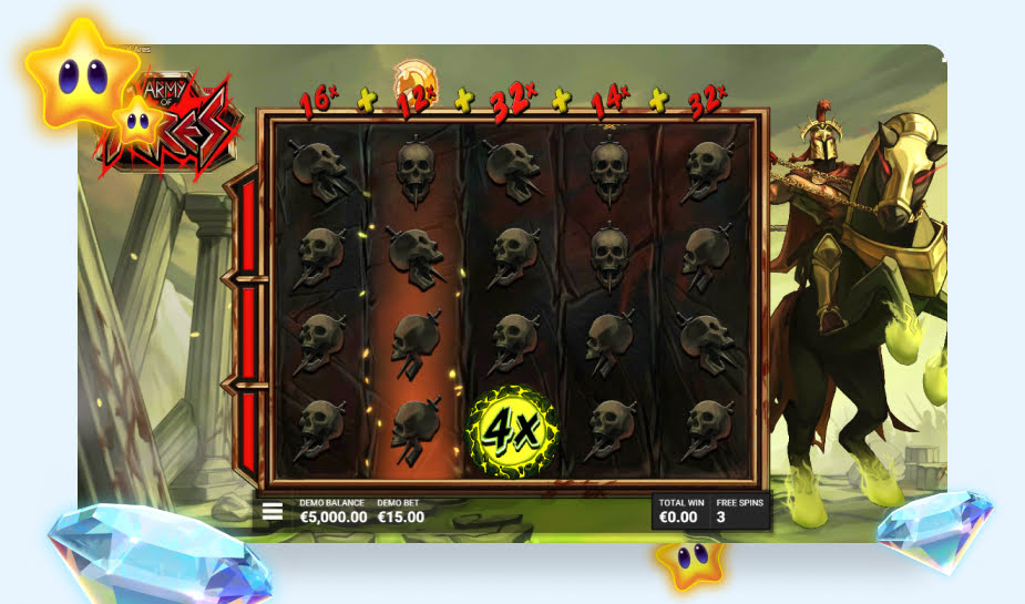 Army of Ares printscreen - Bonusronde 2 logo