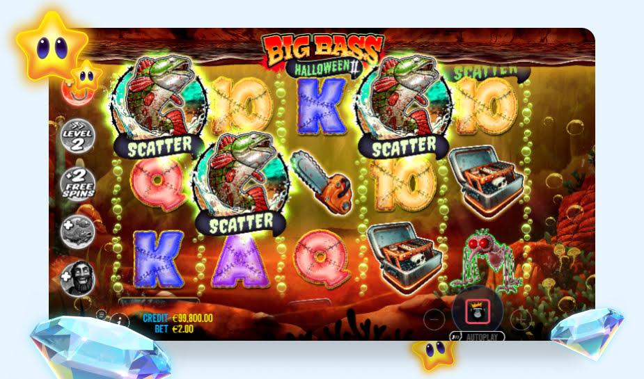 Big Bass Halloween 2 printscreen - 3 scatters logo