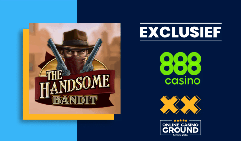 Exclusief bij 888: The Handsome Bandit logo header