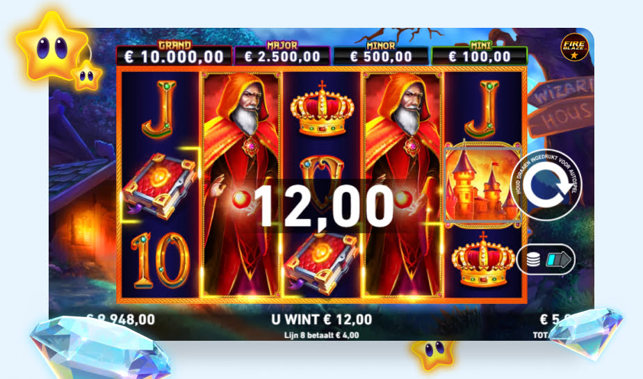 Fire Blaze: Orange Wizard printscreen - Winst logo