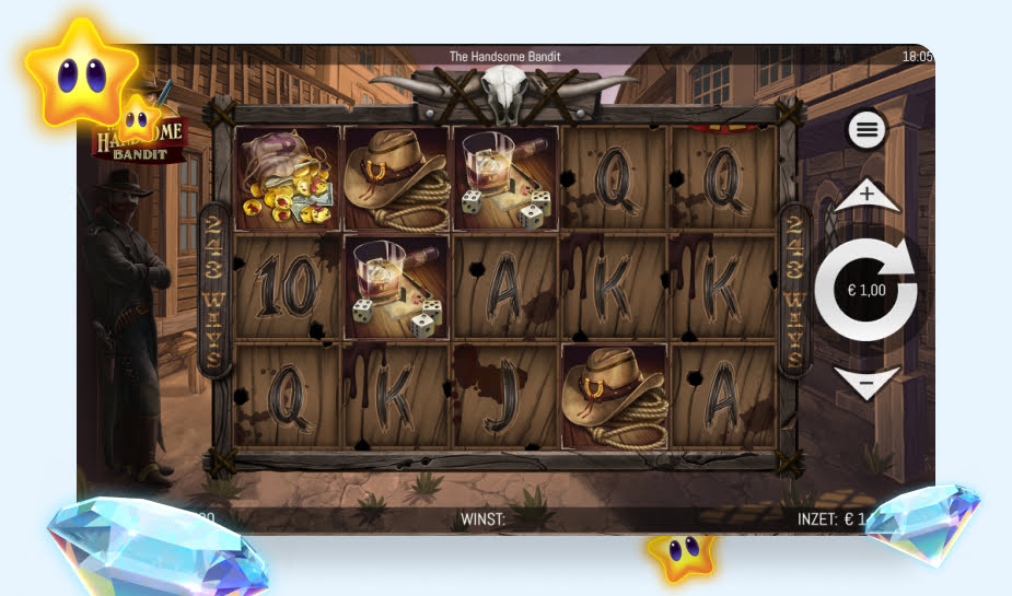 The Handsome Bandit printscreen - gameplay logo