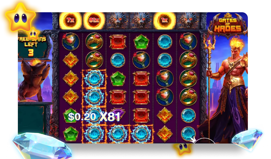 Gates of Hades slots battle