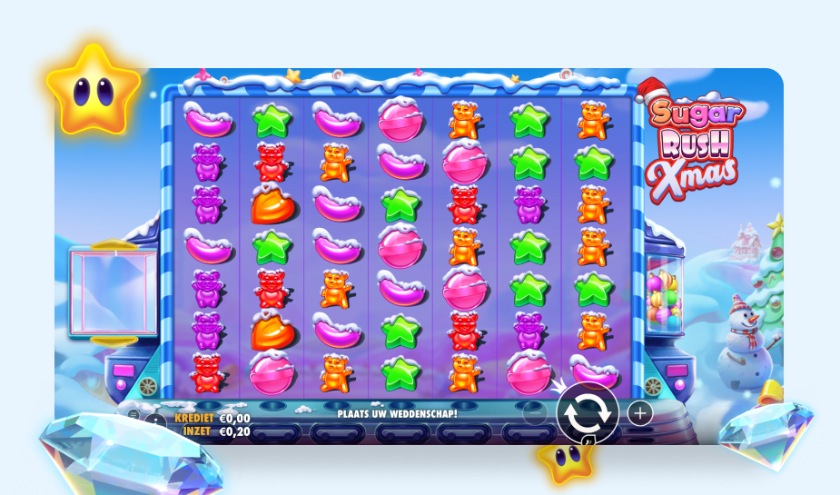 Sugar Rush Xmas top 5 kerst gokkasten 2025