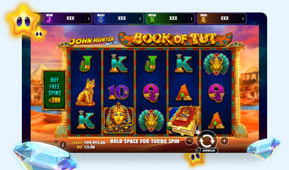 Book of Tut Oranje Jackpot printscreen - Gameplay logo
