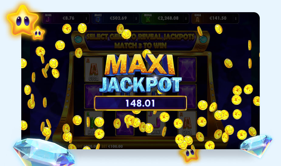 Book of Tut Oranje Jackpot printscreen - Maxi Jackpot logo