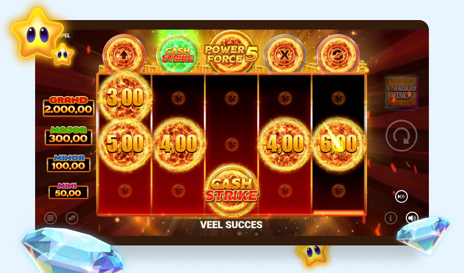 Cash Strike Power Force 5 Speelveld - Cash strike