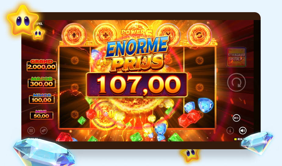 Cash Strike Power Force 5 Speelveld - Enorme prijs