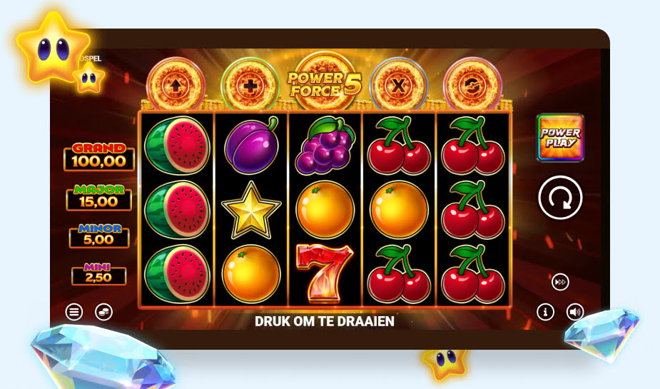 Cash Strike Power Force 5 Speelveld - Gameplay