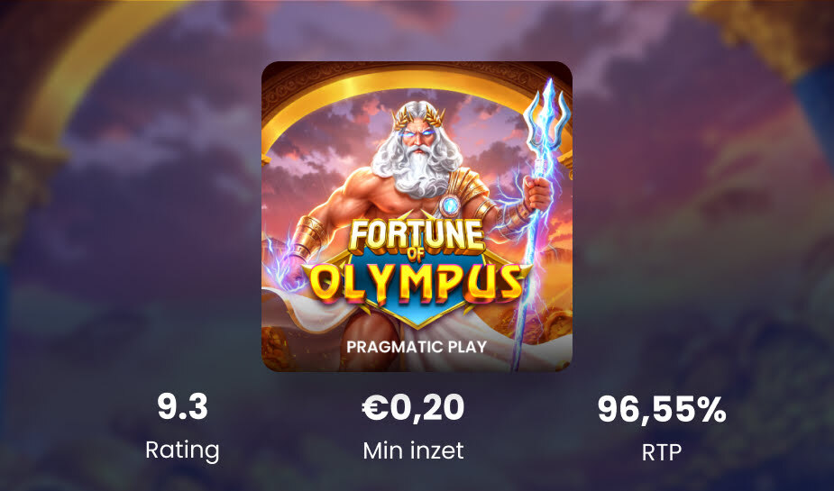 Fortune of Olympus Game of the Month december 2025 bij OnlineCasinoGround.