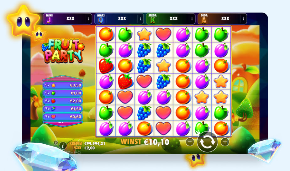 Fruit Party Oranje Jackpot printscreen - Gameplay logo