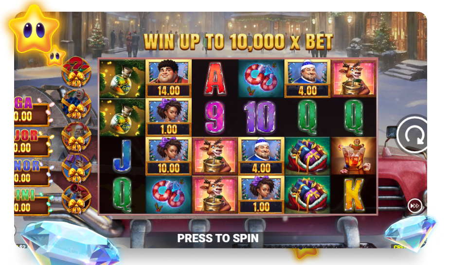 speelveld van het spel Saint Nicked 3