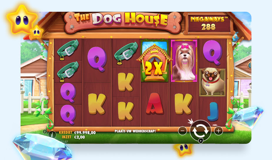 The Dog House Megaways printscreen - gameplay logo
