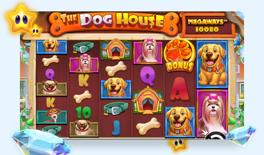 The Dog House Megaways Oranje Jackpot printscreen - Gameplay logo