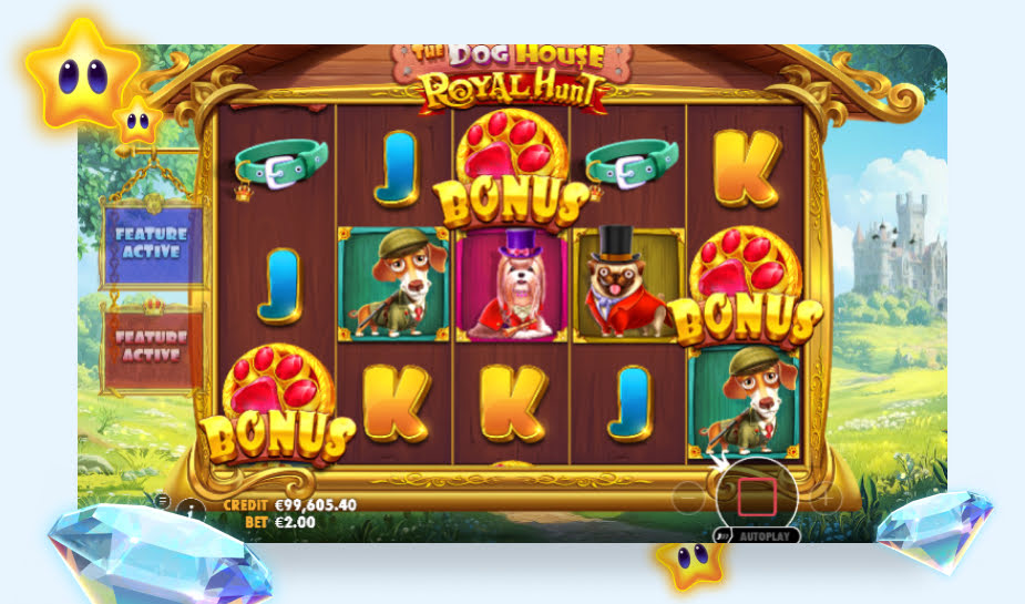 The Dog House Royal Hunt printscreen - bonus logo