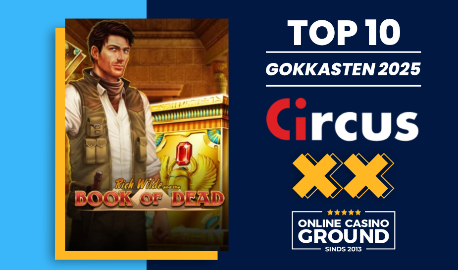 top 10 meest gespeelde gokkasten van circus 2025 logo