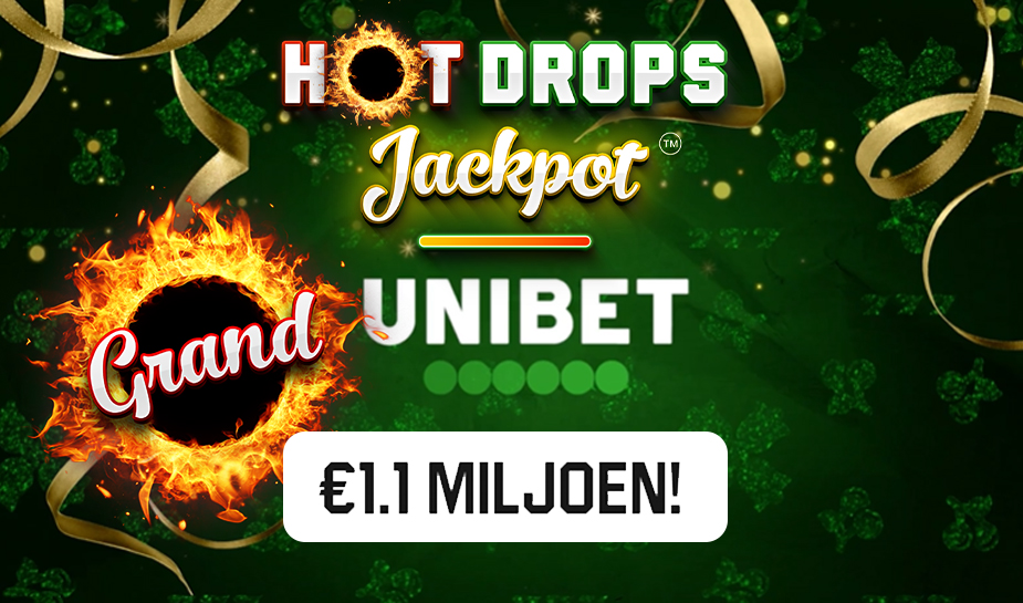 Hot Drops Jackpot stijgt eenmalig naar € 1,1 miljoen